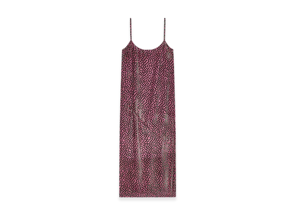 DRIES VAN NOTEN Women's Devore Slip Dress "Dark pink"