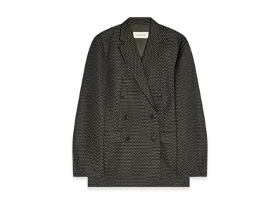 DRIES VAN NOTEN Women's Oversized Jacquard Blazer "Black"