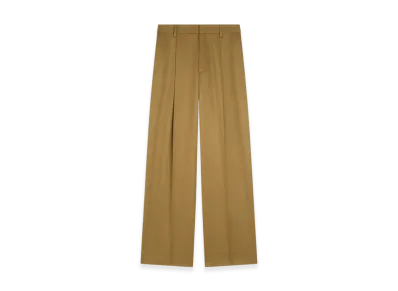 DRIES VAN NOTEN Women's Tailored Wool Pants "Umber"