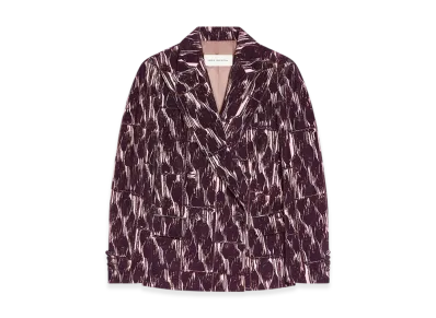 DRIES VAN NOTEN Women's Double Breasted Blazer "Burgundy"