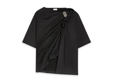 DRIES VAN NOTEN Women's Tee With Brooch "Black"