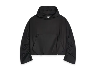 DRIES VAN NOTEN Women's Draped Hoodie "Black"