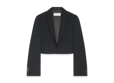 DRIES VAN NOTEN Women's Cropped Blazer "Black"