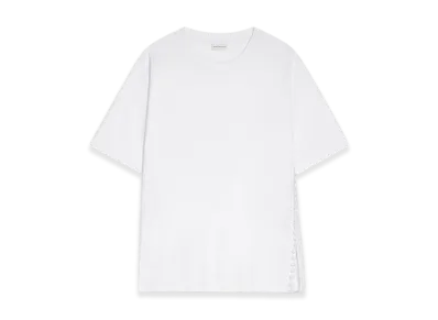 DRIES VAN NOTEN Women's Buttoned Cotton Tee "White"