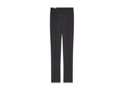 DRIES VAN NOTEN Women's Fitted Wool Mohair Pants "Black"