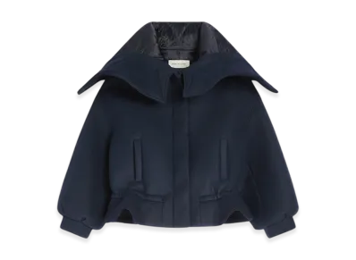 DRIES VAN NOTEN Women's Bonded Short Parka "Navy"