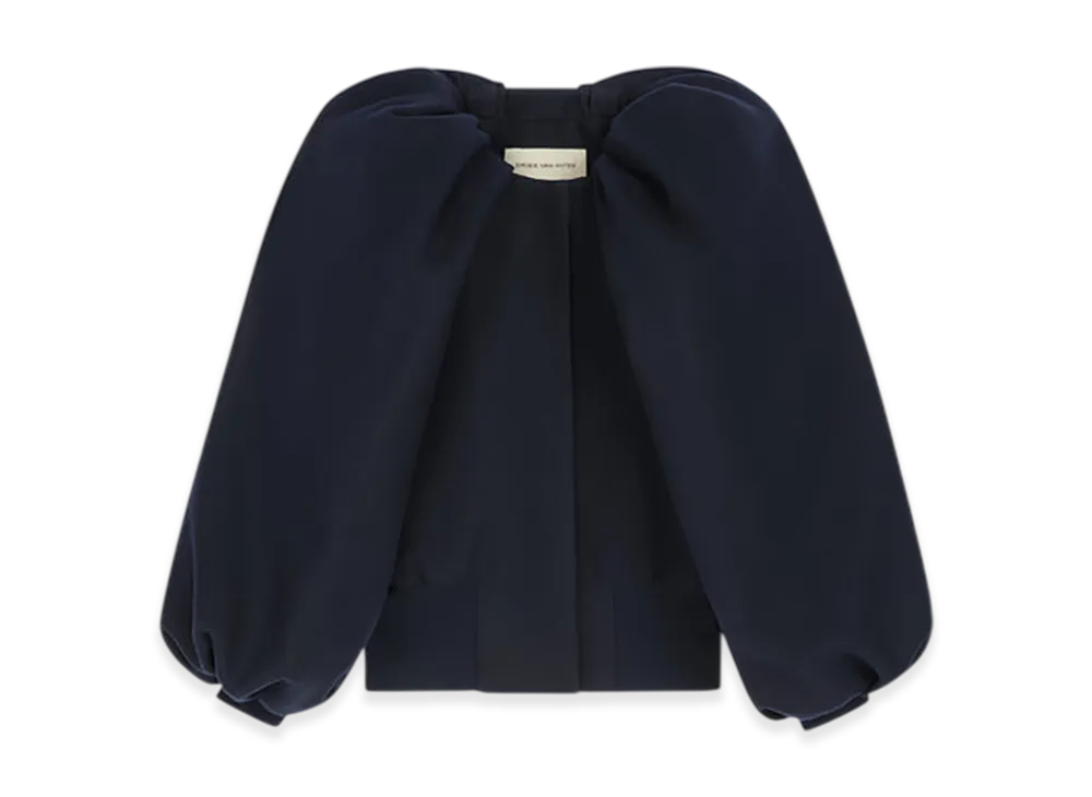 DRIES VAN NOTEN Women's Constructed Wool Jacket "Navy"
