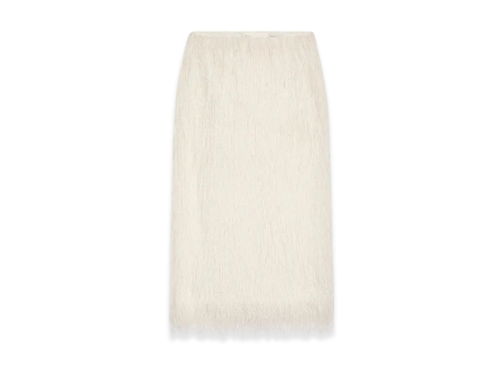 DRIES VAN NOTEN Women's Fringed Skirt "White"