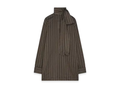 DRIES VAN NOTEN Women's Loose Fit Cupro Blouse "Brown"