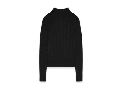 DRIES VAN NOTEN Women's Fitted Wool Sweater "Black"