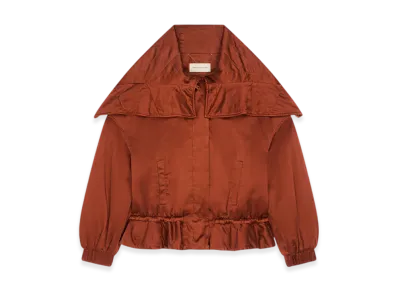 DRIES VAN NOTEN Women's Overdyed Short Parka "Rust"