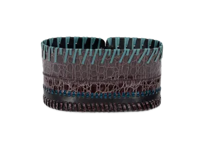 DRIES VAN NOTEN Women's Leather Corset Belt "Taupe"