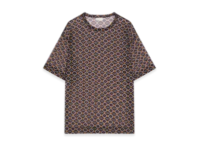 DRIES VAN NOTEN Women's Sheer Oversized Tee "Brown"