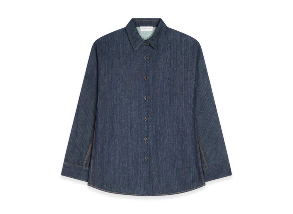 DRIES VAN NOTEN Women's Denim Cocoon Shirt "Indigo"