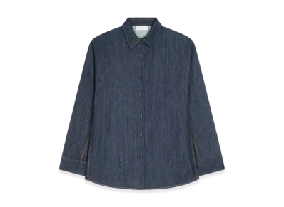 DRIES VAN NOTEN Women's Denim Cocoon Shirt "Indigo"
