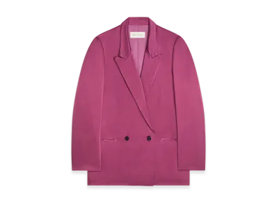 DRIES VAN NOTEN Women's Overdyed Blazer "Raspberry"