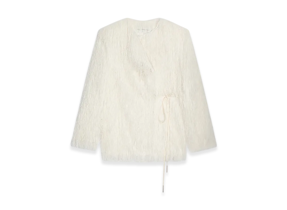 DRIES VAN NOTEN Women's Fringed Jacket "White"