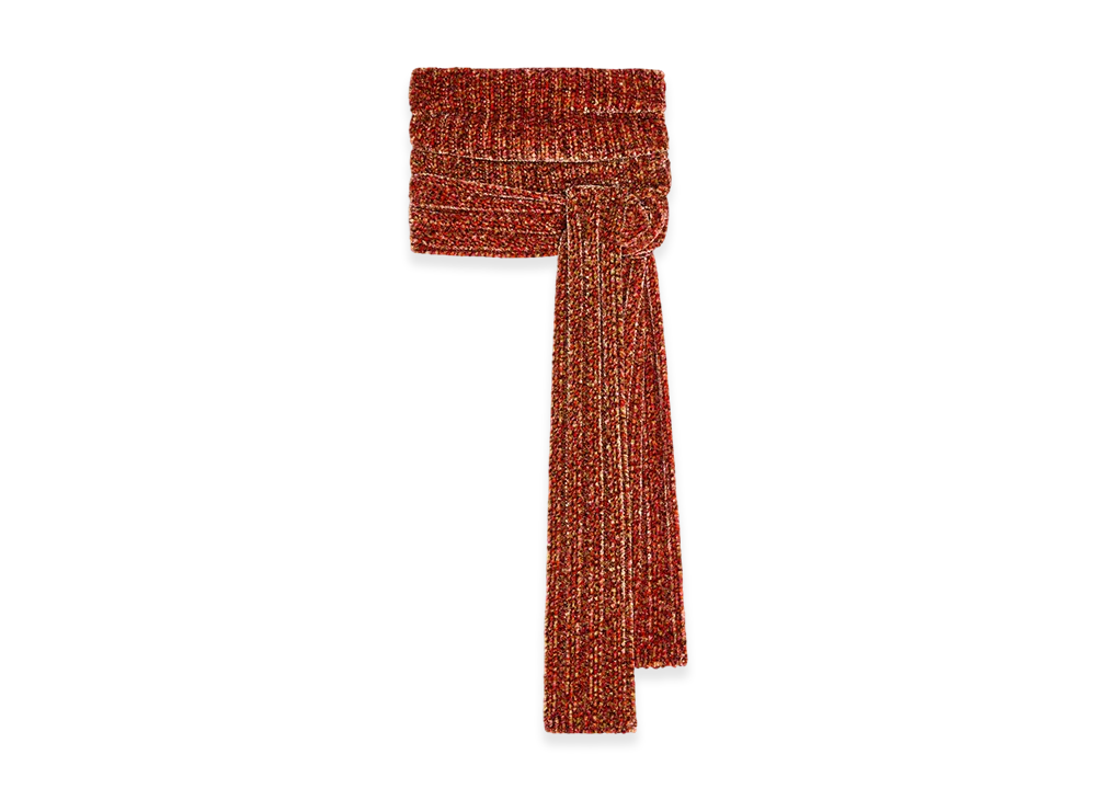 DRIES VAN NOTEN Women's Hooded Scarf "Peach"