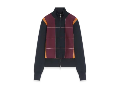 DRIES VAN NOTEN Women's Zipped Knit Cardigan "Navy"