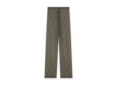 DRIES VAN NOTEN Women's Embellished Jersey Pants "Green"