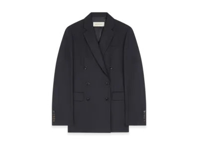 DRIES VAN NOTEN Women's Oversized Wool Blazer "Navy"