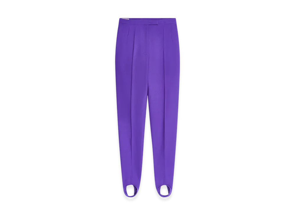 DRIES VAN NOTEN Women's Stirrup Pants "Purple"