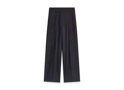 DRIES VAN NOTEN Women's Tailored Wool Pants "Navy"