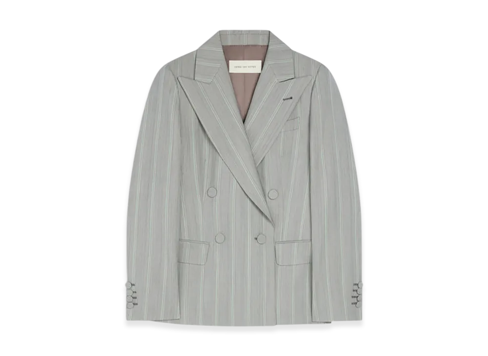 DRIES VAN NOTEN Women's Double Breasted Blazer "Green"