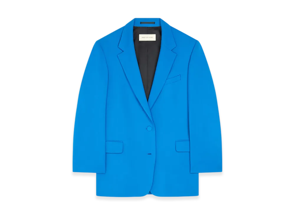 DRIES VAN NOTEN Women's Wool Blazer "Blue"