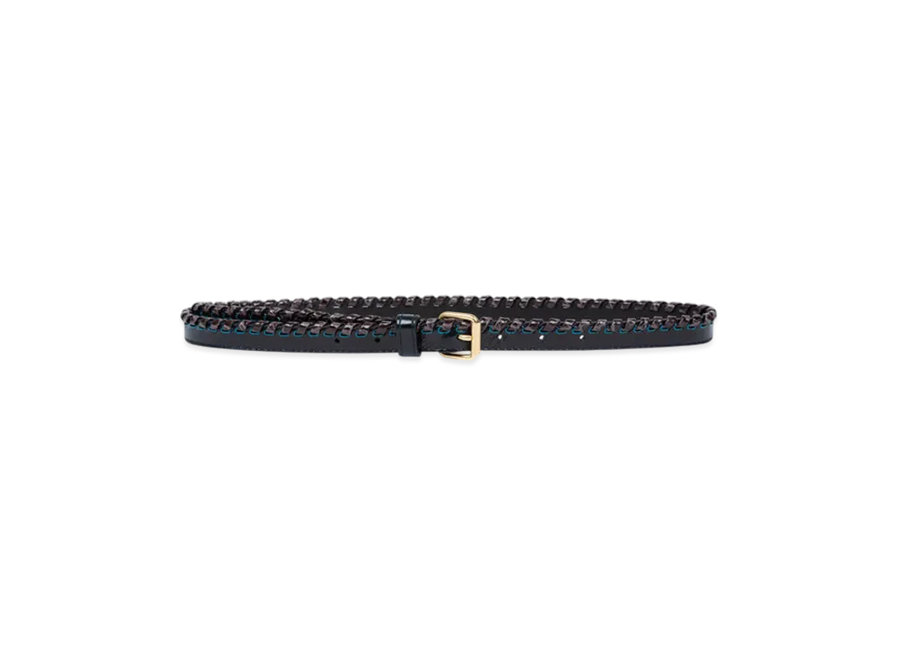 DRIES VAN NOTEN Women's Embellished Leather Belt "Taupe"