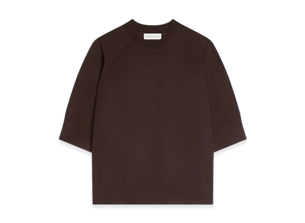 DRIES VAN NOTEN Women's Merino Sweater "Dark brown"