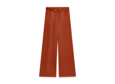 DRIES VAN NOTEN Women's Overdyed Pants "Rust"