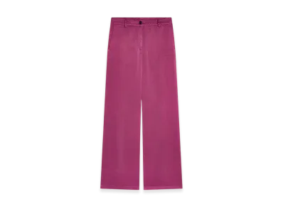 DRIES VAN NOTEN Women's Overdyed Pants "Raspberry"