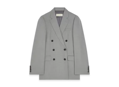 DRIES VAN NOTEN Women's Merino Wool Blazer "Grey"