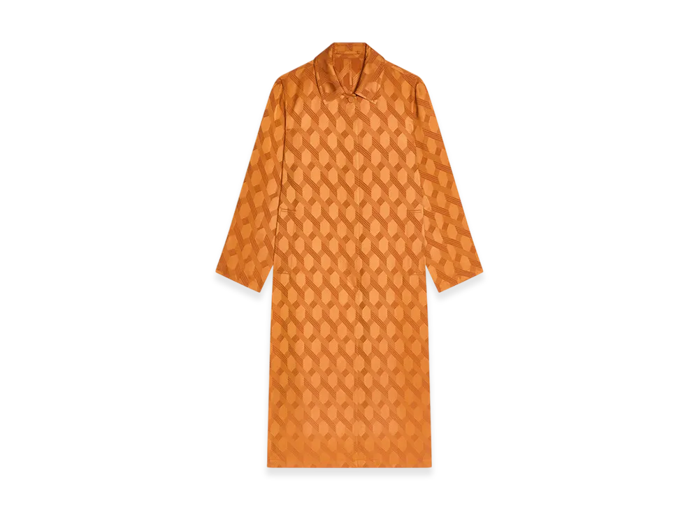 DRIES VAN NOTEN Women's Jacquard Mac "Orange"