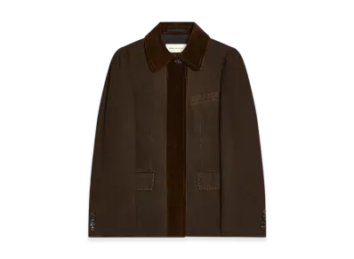 DRIES VAN NOTEN Women's Dyed Denim Blazer "Brown"