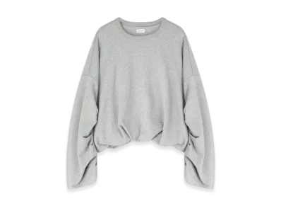 DRIES VAN NOTEN Women's Draped Sweatshirt "Grey melange"
