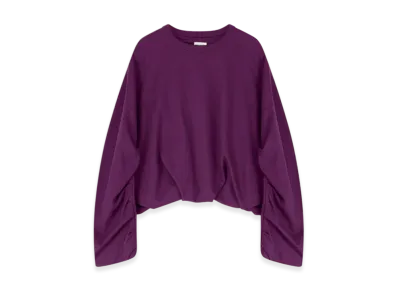 DRIES VAN NOTEN Women's Draped Sweatshirt "Auber"