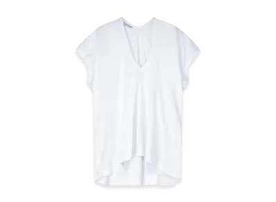 DRIES VAN NOTEN Women's V-Neck Tee "White"