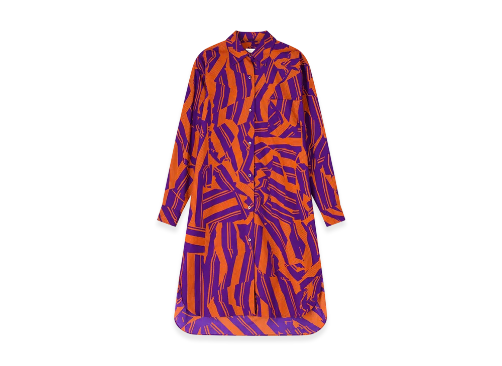 DRIES VAN NOTEN Women's Cotton Shirt Dress "Orange"