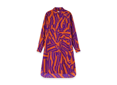 DRIES VAN NOTEN Women's Cotton Shirt Dress "Orange"