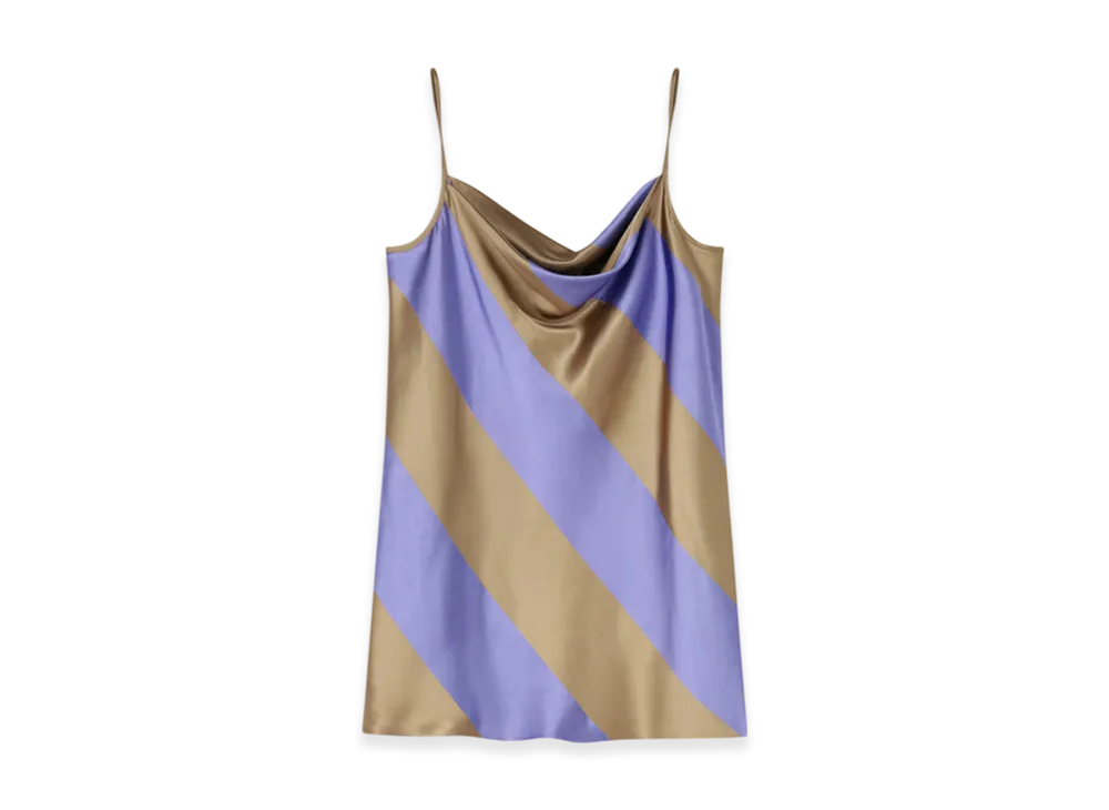 DRIES VAN NOTEN Women's Satin Tank Top "Lavender"