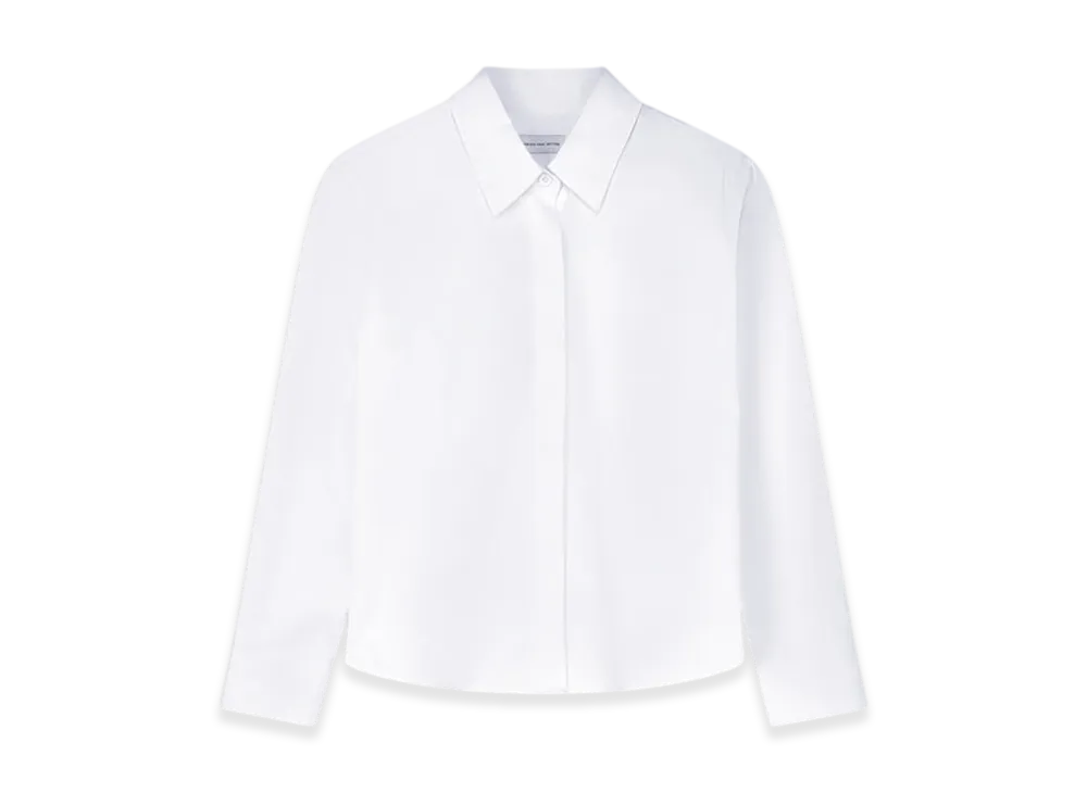 DRIES VAN NOTEN Women's Boxy Mini Shirt "White"