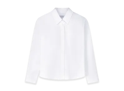 DRIES VAN NOTEN Women's Boxy Mini Shirt "White"