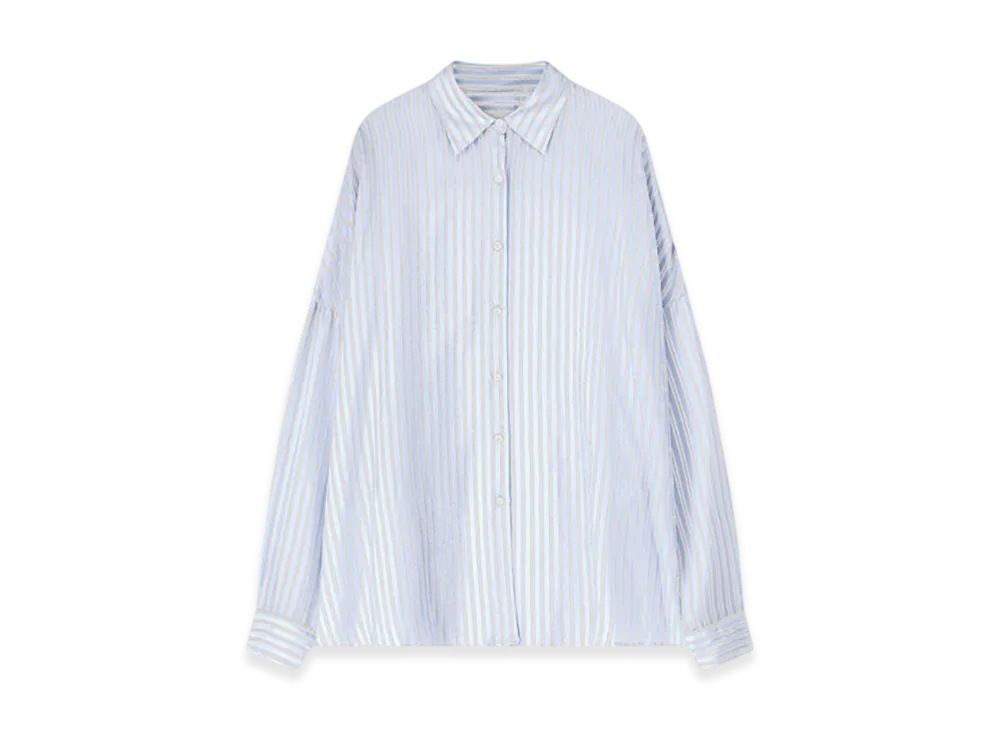 DRIES VAN NOTEN Women's Cotton Cocoon Shirt "Light blue"