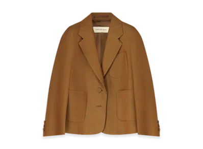 DRIES VAN NOTEN Women's Cropped Blazer "Tan"