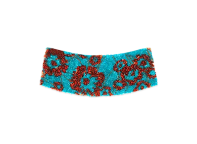 DRIES VAN NOTEN Women's Embroidered Cummerbund "Turquoise"