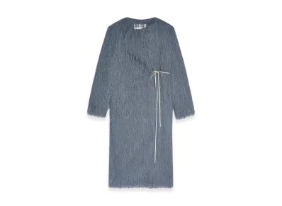 DRIES VAN NOTEN Women's Fringed Coat "Dark grey"