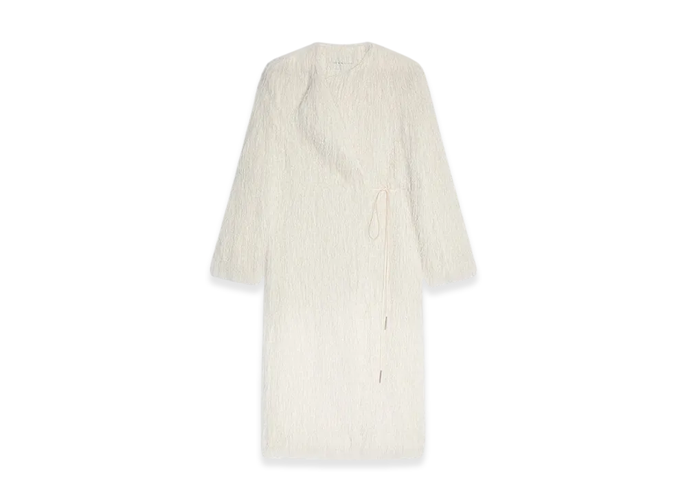 DRIES VAN NOTEN Women's Fringed Coat "White"