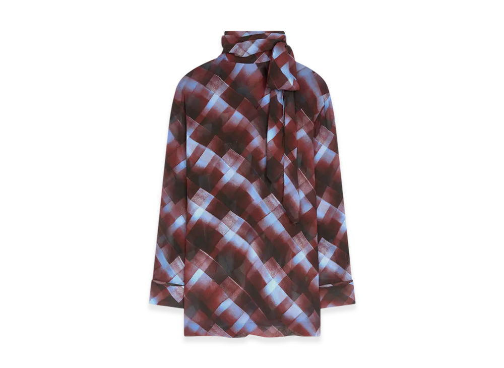 DRIES VAN NOTEN Women's Loose Fit Blouse "Burgundy"